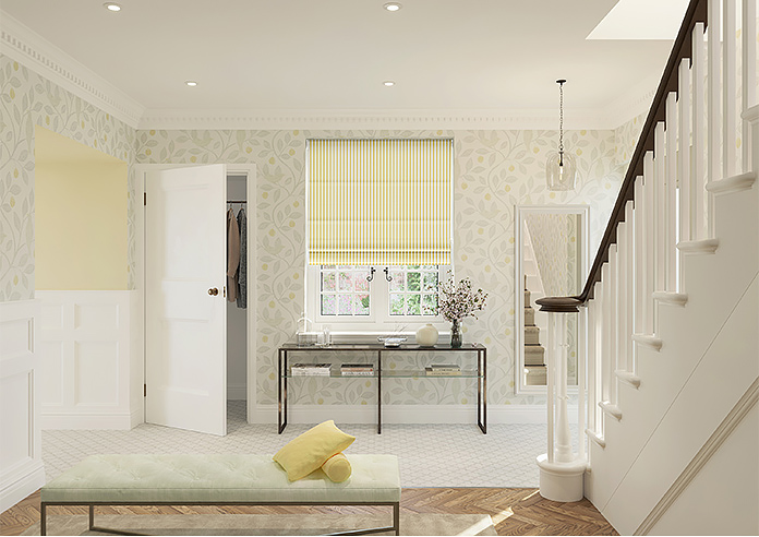 Lace Stripes, Saffron - Roman Blind - Image 8